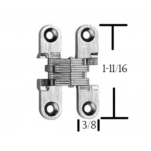 Soss 101 Invisible Hinge PAIR US Builder Supply
